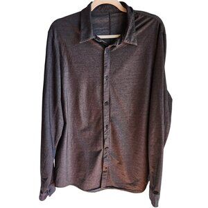 Lululemon Shirt Men's Blue Large Long Sleeve Button Up Collared OTC